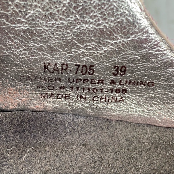 Alegria Karmen Womens Full Rocker Sandals Size 9 Pink Leather 39 EU Snakeskin - Picture 10 of 10